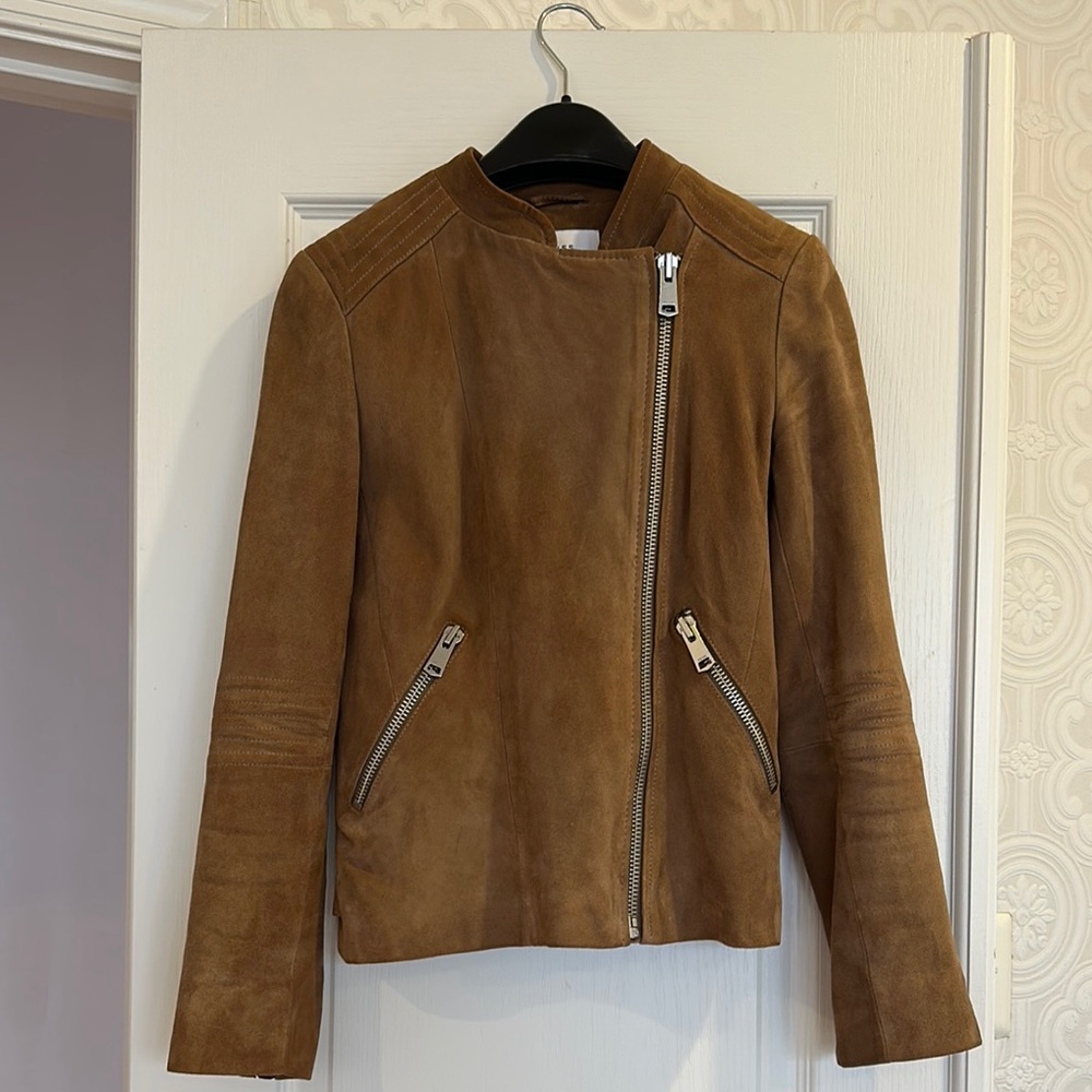 Reiss Brown Suede Women's Jacket